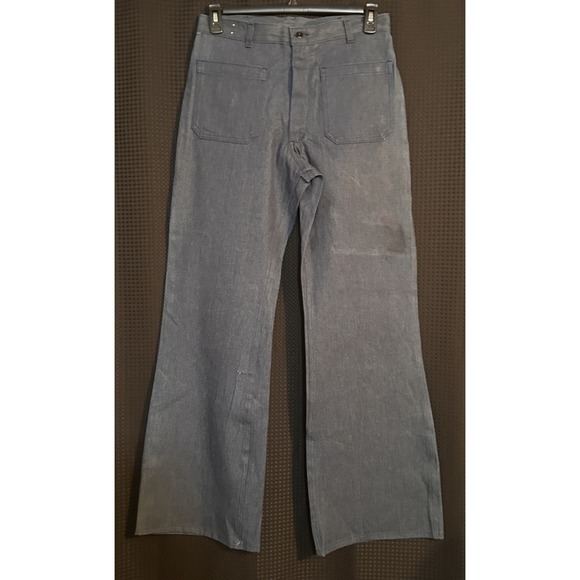 Navdungaree Other - Vintage 80s Dungarees US Navy Issued Sailor Flared Jeans 31 x 34 1986